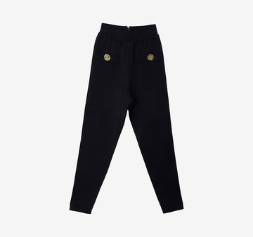 BALMAIN Strickhose 36 Schwarz 157569096 [P]