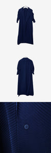 ISSEY MIYAKE プリーツロングカーディガンブルー CUGD7QD3 157569539 [P]