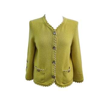 CHANEL Cashmere Cardigan with CC Button V974LGB5 152661108 [P]