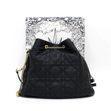 Dior Black Cannage Amie Large Shoulder Bag with Gold Chain 12345 158116288 [P]