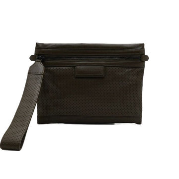 BOTTEGA VENETA Olivengrüner Leder Unisex Schultertasche Clutch 566199 158116303 [P]