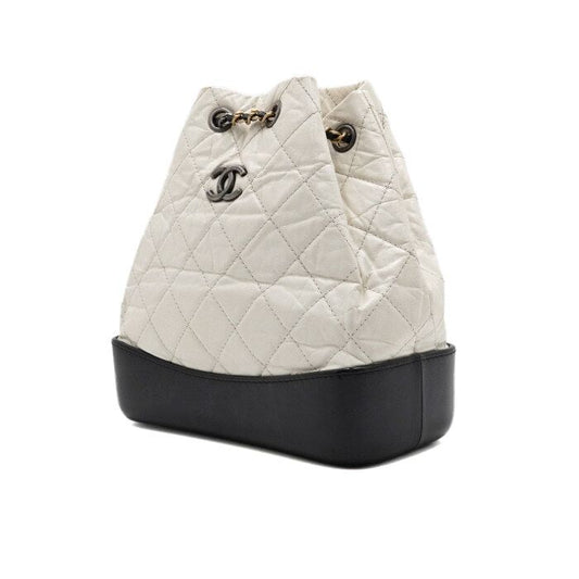 CHANEL ホワイトカーフスキンガブリエルスモールウィメンズバックパック A94485 158116317 [P]
