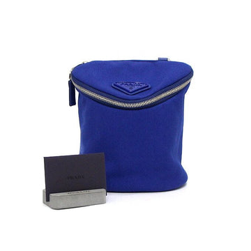 Prada Blue Canvas Triangle Logo Shoulder Bag and Crossbody Bag 2VH147 158116318 [P]