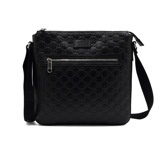 GUCCI 406408 ブラック GG シュプリーム マイクロ シマ メンズ メッセンジャーバッグ クロスバッグ 406408 158116321 [P]