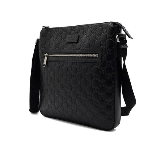 GUCCI 406408 ブラック GG シュプリーム マイクロ シマ メンズ メッセンジャーバッグ クロスバッグ 406408 158116321 [P]