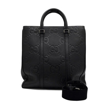 GUCCI Schwarze GG Jumbo Medium Herren Tote- und Schultertasche 760233 158116322 [P]