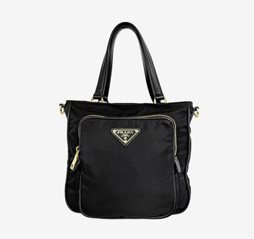 PRADA Tesuto Zweifach Tasche schwarz 1BG308 158125040 [P]