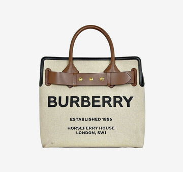 Burberry Hospery Print Canvas Belt Tote Bag Medium L2V30XVO 158125159 [P]