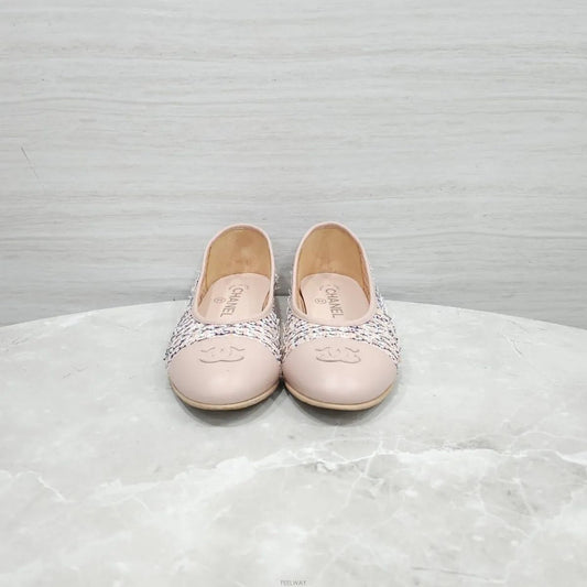 CHANEL Tweed Ballerina Flat Shoes G35880 158127137 [P]