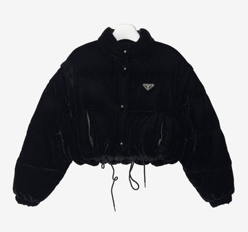 PRADA Samtene wandelbare Daunen-Crop-Padding VQNLQZJ6 153826666 [P]