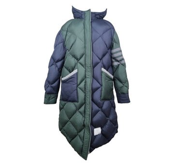 THOM BROWNE ダイヤモンドパターンのダウンロングコート 155237225 [P]