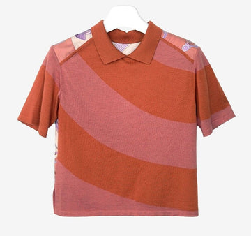 HERMES 未使用 22SS カシミア シルク ブラウス Tシャツ AFD011089N 158159941 [P]