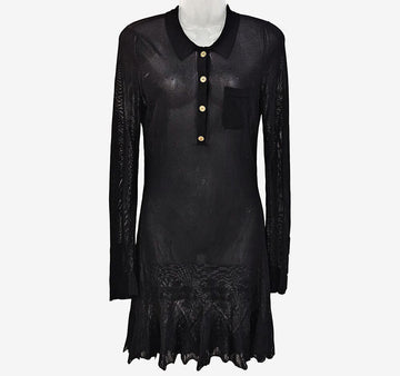 CHROME HEARTS 未使用ニットワンピース ブラック IIQIYBK1 158162674 [P]