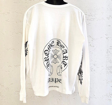 CHROME HEARTS タイペイ ホースシュー ロングスリーブ ホワイト 7MH6PFL 153551143 [P]