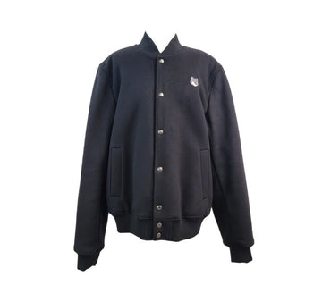 MAISON KITSUNE Bomberjacke mit gesticktem Silberfuchskopf B1223N000 151644256 [P]