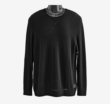 CHROME HEARTS Patch Cashmere Strickwaren Schwarz C0101C005 158173065 [P]