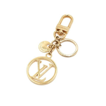 Louis Vuitton Monogram Gold LV Circle Keyring and Bag Charm aa65545 158173163 [P]