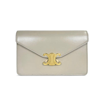 Celine Shiny Calfskin Triumph Margo WOC Chain Shoulder Bag 10L033DPV 155559739 [P]