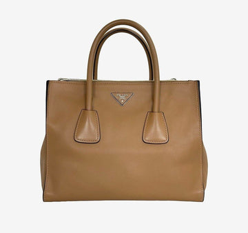 PRADA グレースカーフツインポケットトートバッグミディアムベージュADSDNN2A 158174061 [P]