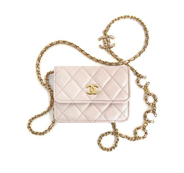 CHANEL Kartenetui mit Kette Caviar Rosa 31 C0102C023 154139146 [P]