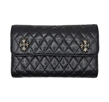 CHROME HEARTS フローラルチャームポーチ長財布ブラック 4J3AJVG9 155091890 [P]