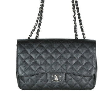 CHANEL Classic Caviar Single Flap Shoulder Bag 14723 158175177 [P]