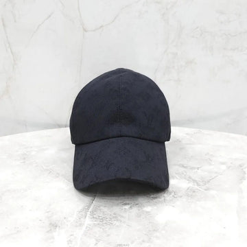 LOUIS VUITTON Schwarze Monogramm Denim Baseballmütze 58 158178177 [P]