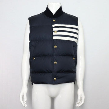 THOM BROWNE MVD017X Männer Steppweste mit mattem Nylon-Finish in Navy aa65520 158178362 [P]
