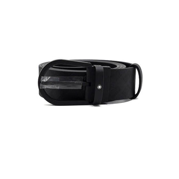 MONTBLANC 199086 Männergürtel mit schwarzem Stahlverschluss 35mm 158188960 [P]