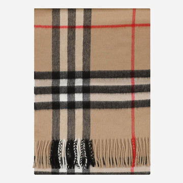 BURBERRY 6F Check Cashmere Schal Beige 158191997 [P]
