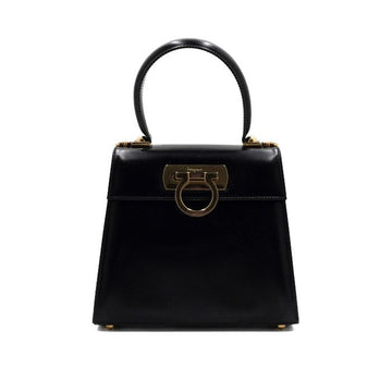 Salvatore Ferragamo Black Gancini Iconic Top Handle Small Kelly Bag 21 2193 158192718 [P]