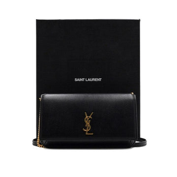 Saint Laurent Monogram Leather Strap Phone Case with Gold Chain Shoulder Bag and Crossbody aa65666 158192726 [P]