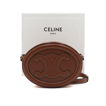 Celine Tan Kuir Oval Triope Shoulder Bag and Crossbody Bag 10I703DPQ04LU 158192753 [P]