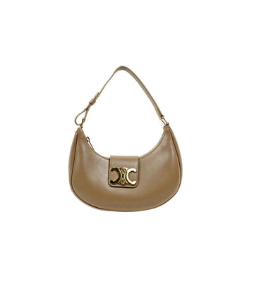 Celine Brown Triomphe Ava Hobo Shoulder Bag 64301 158193209 [P]