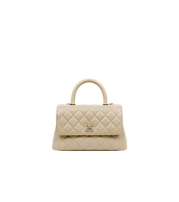 CHANEL ブラウンキャビア23サイズココハンドル62068 158197156 [P]