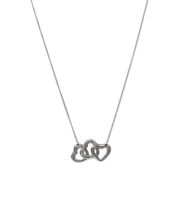 Tiffany & Co Triple Open Heart Silver Necklace 63840 158197432 [P]