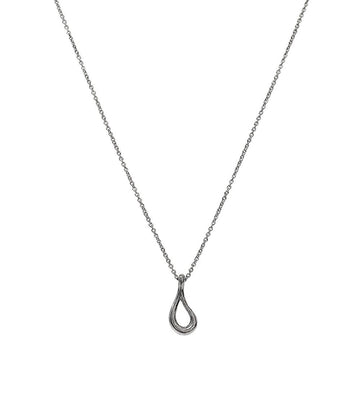 TIFFANY & CO Offener Tropfen Silber Anhänger 60658 158197443 [P]