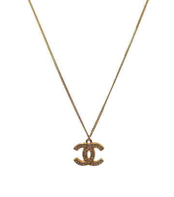 CHANEL Cubic CC Gold Necklace 62650 158197457 [P]