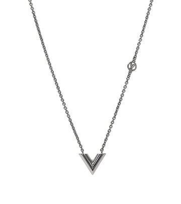 Louis Vuitton Essential V Silver Necklace 64072 158197474 [P]