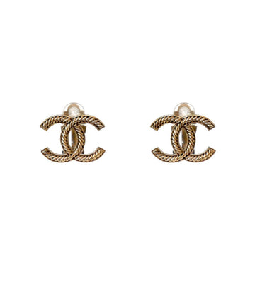 CHANEL Twist CC Earrings 63264 158198010 [P]