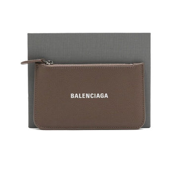 Balenciaga Mink Gray Cashmere Coin Zipper Card Case Wallet 594214 158198466 [P]