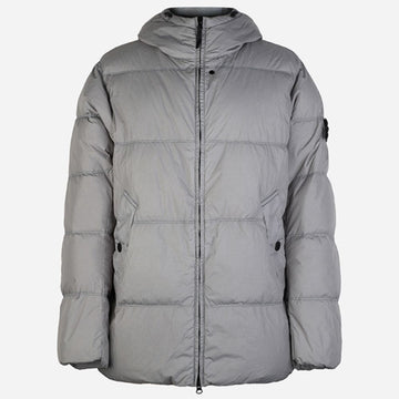 STONE ISLAND Kringel-Lappen Kapuzenpaddenjacke Grau 4100037 S0A23 V0060 158198966 [P]