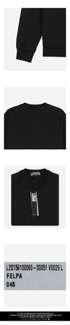 STONE ISLAND 6F Wappen Rundhalsausschnitt Sweatshirt Schwarz 6100060 S0051 V0029 158199021 [P]