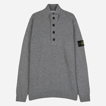 Stone Island 6F Badge Patch Button Knit Gray 5100040 S00A3 V0M60 158199034 [P]