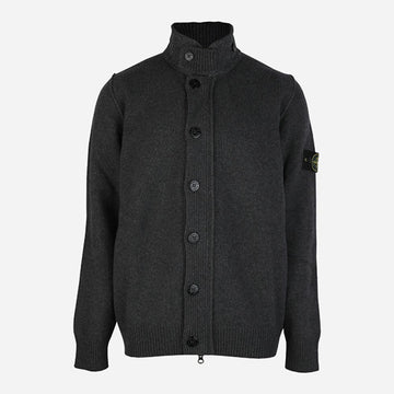 STONE ISLAND Pullover Cardigan mit Reißverschluss in Lead Grey 158199047 [P]