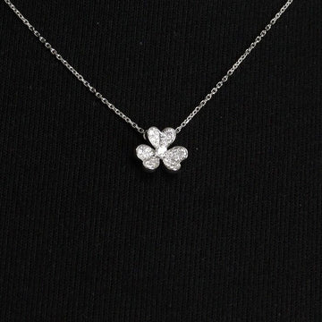 VAN CLEEF & ARPELS Mini Preciosa VCARP3W300 18K Weißgold Voll-Diamond Anhänger Halskette 158200247 [P]