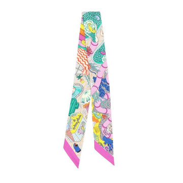 Hermes Splash Park Silk Twilly Scarf AA65629 158202571 [P]