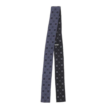 CHANEL Navy Black CC Dot Pattern Scarf AA7667 158202620 [P]
