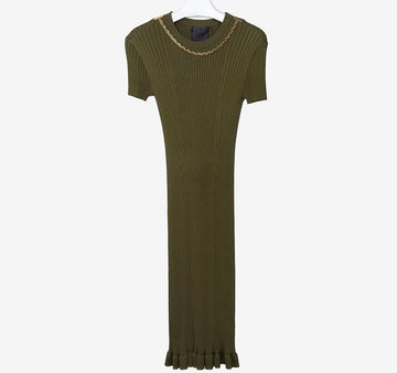 Givenchy Knit Chain Short Sleeve Dress GIB021028 158202954 [P]