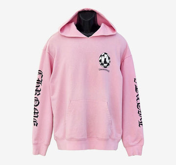 CHROME HEARTS Metiboy Big Cross Hoodie XL Pink D9K03NFJ 158203035 [P]